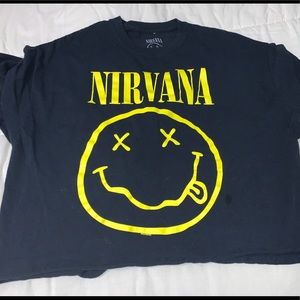 Nirvana cropped t-shirt